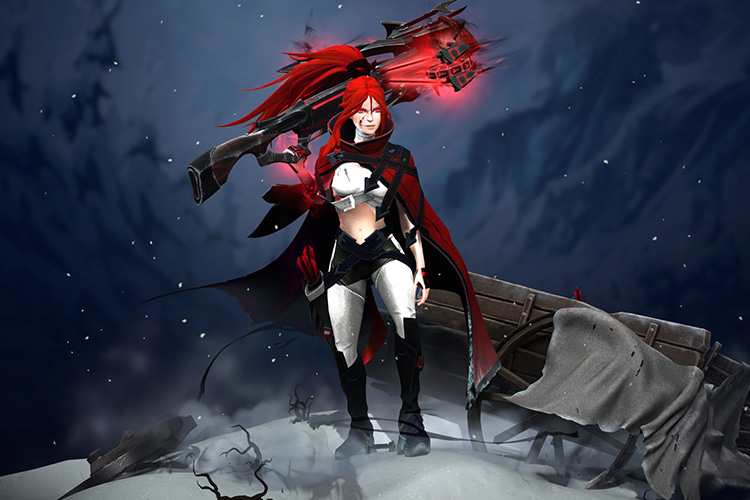 Custom Red Arcana Drow Ranger Megapack для Drow Ranger